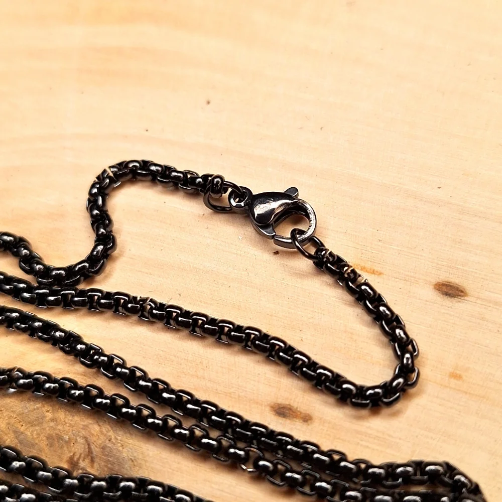 Stars & Stripes American Flag Stainless Steel Men's Pendant Necklace